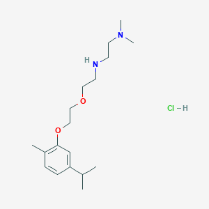 molecular formula C18H33ClN2O2 B4162861 N'-{2-[2-(5-isopropyl-2-methylphenoxy)ethoxy]ethyl}-N,N-dimethyl-1,2-ethanediamine hydrochloride 