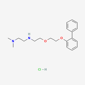 molecular formula C20H29ClN2O2 B4162873 N'-{2-[2-(2-biphenylyloxy)ethoxy]ethyl}-N,N-dimethyl-1,2-ethanediamine hydrochloride 