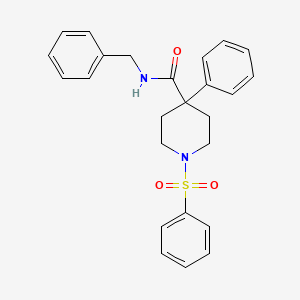 N-benzyl-4-phenyl-1-(phenylsulfonyl)-4-piperidinecarboxamide