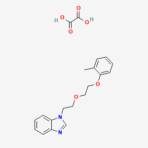 molecular formula C20H22N2O6 B4162890 1-{2-[2-(2-methylphenoxy)ethoxy]ethyl}-1H-benzimidazole oxalate 