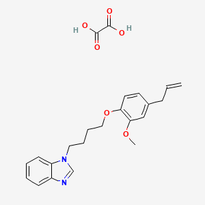 molecular formula C23H26N2O6 B4162897 1-[4-(4-allyl-2-methoxyphenoxy)butyl]-1H-benzimidazole oxalate 
