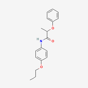 molecular formula C18H21NO3 B4162906 2-phenoxy-N-(4-propoxyphenyl)propanamide 