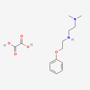 molecular formula C14H22N2O5 B4162918 N,N-dimethyl-N'-(2-phenoxyethyl)-1,2-ethanediamine oxalate 