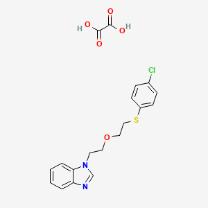 molecular formula C19H19ClN2O5S B4162925 1-(2-{2-[(4-chlorophenyl)thio]ethoxy}ethyl)-1H-benzimidazole oxalate 