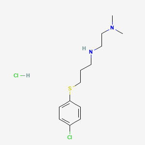 molecular formula C13H22Cl2N2S B4162943 N'-{3-[(4-chlorophenyl)thio]propyl}-N,N-dimethyl-1,2-ethanediamine hydrochloride 