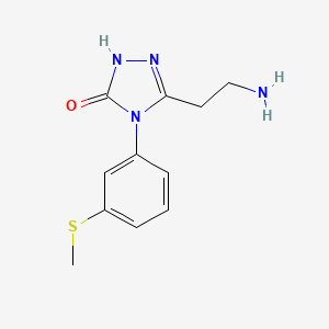 molecular formula C11H14N4OS B4162954 5-(2-aminoethyl)-4-[3-(methylthio)phenyl]-2,4-dihydro-3H-1,2,4-triazol-3-one 