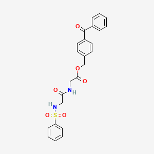 4-benzoylbenzyl N-(phenylsulfonyl)glycylglycinate