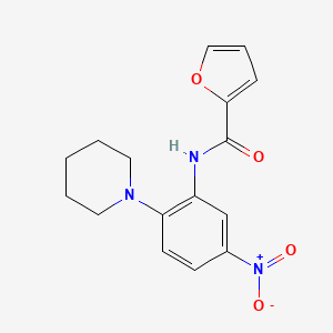 N-[5-nitro-2-(1-piperidinyl)phenyl]-2-furamide