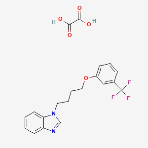 molecular formula C20H19F3N2O5 B4163005 1-{4-[3-(trifluoromethyl)phenoxy]butyl}-1H-benzimidazole oxalate 