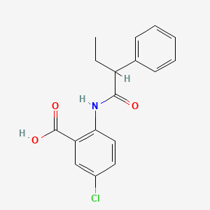 5-chloro-2-[(2-phenylbutanoyl)amino]benzoic acid