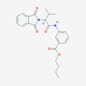 molecular formula C24H26N2O5 B416302 butyl 3-{[2-(1,3-dioxo-1,3-dihydro-2H-isoindol-2-yl)-3-methylbutanoyl]amino}benzoate 