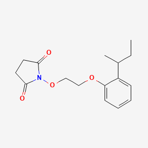 molecular formula C16H21NO4 B4163035 1-[2-(2-sec-butylphenoxy)ethoxy]-2,5-pyrrolidinedione 