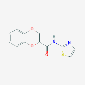 molecular formula C12H10N2O3S B416304 N-(1,3-thiazol-2-yl)-2,3-dihydro-1,4-benzodioxine-2-carboxamide CAS No. 304888-59-3