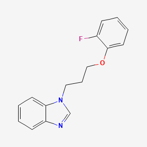 molecular formula C16H15FN2O B4163105 1-[3-(2-fluorophenoxy)propyl]-1H-benzimidazole 