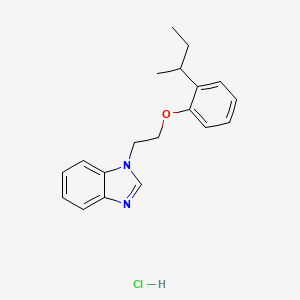molecular formula C19H23ClN2O B4163140 1-[2-(2-sec-butylphenoxy)ethyl]-1H-benzimidazole hydrochloride 