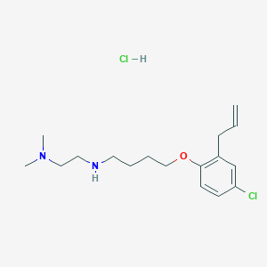 molecular formula C17H28Cl2N2O B4163153 N'-[4-(2-allyl-4-chlorophenoxy)butyl]-N,N-dimethyl-1,2-ethanediamine hydrochloride 