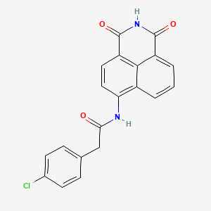 2-(4-chlorophenyl)-N-(1,3-dioxo-2,3-dihydro-1H-benzo[de]isoquinolin-6-yl)acetamide