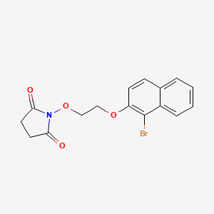 1-{2-[(1-bromo-2-naphthyl)oxy]ethoxy}-2,5-pyrrolidinedione