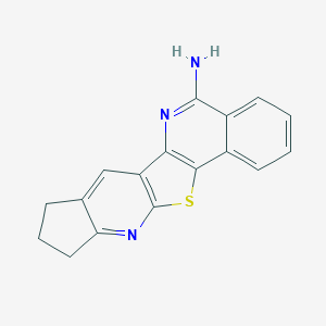 molecular formula C17H13N3S B416317 9,10-dihydro-8H-cyclopenta[5',6']pyrido[3',2':4,5]thieno[3,2-c]isoquinolin-5-amine 