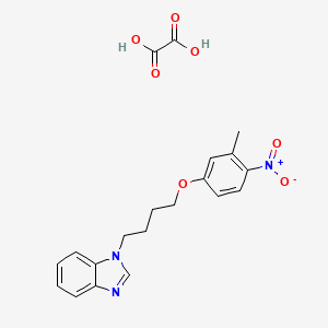 molecular formula C20H21N3O7 B4163185 1-[4-(3-methyl-4-nitrophenoxy)butyl]-1H-benzimidazole oxalate 