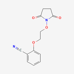 2-{2-[(2,5-dioxo-1-pyrrolidinyl)oxy]ethoxy}benzonitrile