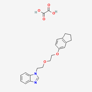 1-{2-[2-(2,3-dihydro-1H-inden-5-yloxy)ethoxy]ethyl}-1H-benzimidazole oxalate