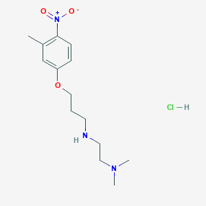 molecular formula C14H24ClN3O3 B4163249 N,N-dimethyl-N'-[3-(3-methyl-4-nitrophenoxy)propyl]-1,2-ethanediamine hydrochloride 