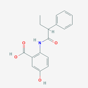 molecular formula C17H17NO4 B4163267 5-hydroxy-2-[(2-phenylbutanoyl)amino]benzoic acid 
