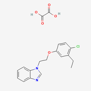 molecular formula C19H19ClN2O5 B4163290 1-[2-(4-chloro-3-ethylphenoxy)ethyl]-1H-benzimidazole oxalate 