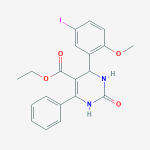 molecular formula C20H19IN2O4 B4163296 ethyl 4-(5-iodo-2-methoxyphenyl)-2-oxo-6-phenyl-1,2,3,4-tetrahydro-5-pyrimidinecarboxylate 