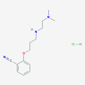 molecular formula C14H22ClN3O B4163344 2-(3-{[2-(dimethylamino)ethyl]amino}propoxy)benzonitrile hydrochloride 