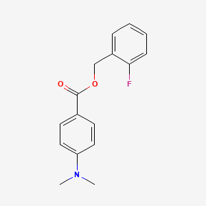 molecular formula C16H16FNO2 B4163370 2-fluorobenzyl 4-(dimethylamino)benzoate 