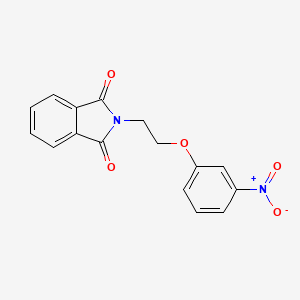 molecular formula C16H12N2O5 B4163378 2-[2-(3-nitrophenoxy)ethyl]-1H-isoindole-1,3(2H)-dione 