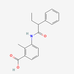 molecular formula C18H19NO3 B4163384 2-methyl-3-[(2-phenylbutanoyl)amino]benzoic acid 