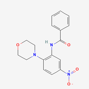 molecular formula C17H17N3O4 B4163392 N-[2-(4-morpholinyl)-5-nitrophenyl]benzamide 