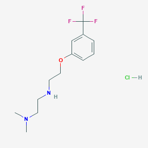 molecular formula C13H20ClF3N2O B4163417 N,N-dimethyl-N'-{2-[3-(trifluoromethyl)phenoxy]ethyl}-1,2-ethanediamine hydrochloride 