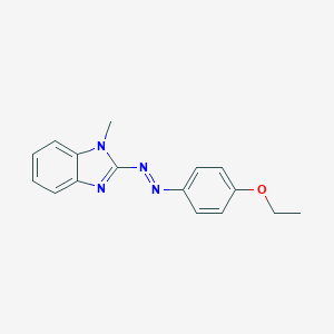 molecular formula C16H16N4O B416342 (4-Ethoxyphenyl)(1-methylbenzimidazol-2-yl)diazene CAS No. 331971-10-9