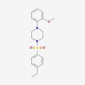 molecular formula C19H24N2O3S B416343 1-[(4-Ethylphenyl)sulfonyl]-4-(2-methoxyphenyl)piperazine CAS No. 301314-67-0