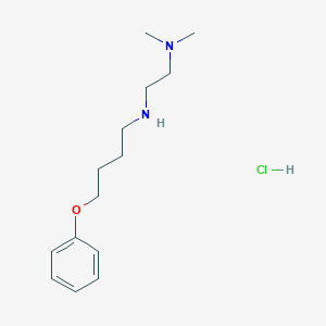 molecular formula C14H25ClN2O B4163433 N,N-dimethyl-N'-(4-phenoxybutyl)-1,2-ethanediamine hydrochloride 