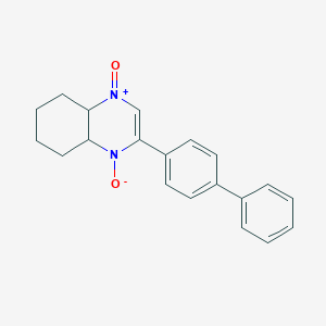 molecular formula C20H20N2O2 B4163452 2-(4-biphenylyl)-4a,5,6,7,8,8a-hexahydroquinoxaline 1,4-dioxide 