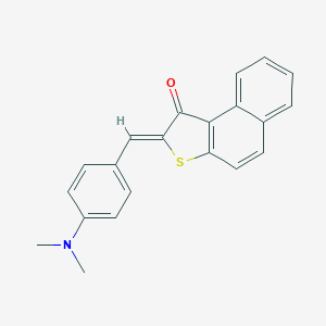 molecular formula C21H17NOS B416346 2-[4-(dimethylamino)benzylidene]naphtho[2,1-b]thiophen-1(2H)-one 