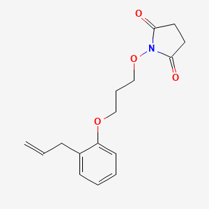 molecular formula C16H19NO4 B4163462 1-[3-(2-allylphenoxy)propoxy]-2,5-pyrrolidinedione 