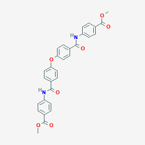 molecular formula C30H24N2O7 B416347 Methyl 4-[[4-[4-[(4-methoxycarbonylphenyl)carbamoyl]phenoxy]benzoyl]amino]benzoate CAS No. 331972-99-7