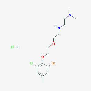 molecular formula C15H25BrCl2N2O2 B4163483 N'-{2-[2-(2-bromo-6-chloro-4-methylphenoxy)ethoxy]ethyl}-N,N-dimethyl-1,2-ethanediamine hydrochloride 