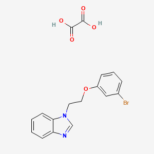 molecular formula C17H15BrN2O5 B4163489 1-[2-(3-bromophenoxy)ethyl]-1H-benzimidazole oxalate 