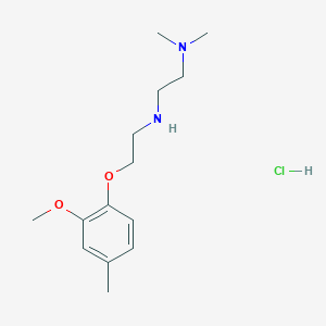 molecular formula C14H25ClN2O2 B4163493 N'-[2-(2-methoxy-4-methylphenoxy)ethyl]-N,N-dimethyl-1,2-ethanediamine hydrochloride 