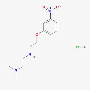 molecular formula C12H20ClN3O3 B4163521 N,N-dimethyl-N'-[2-(3-nitrophenoxy)ethyl]-1,2-ethanediamine hydrochloride 