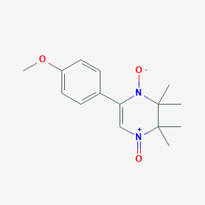 5-(4-methoxyphenyl)-2,2,3,3-tetramethyl-2,3-dihydropyrazine 1,4-dioxide