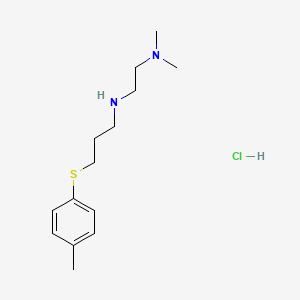 molecular formula C14H25ClN2S B4163554 N,N-dimethyl-N'-{3-[(4-methylphenyl)thio]propyl}-1,2-ethanediamine hydrochloride 