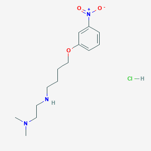 molecular formula C14H24ClN3O3 B4163557 N,N-dimethyl-N'-[4-(3-nitrophenoxy)butyl]-1,2-ethanediamine hydrochloride 